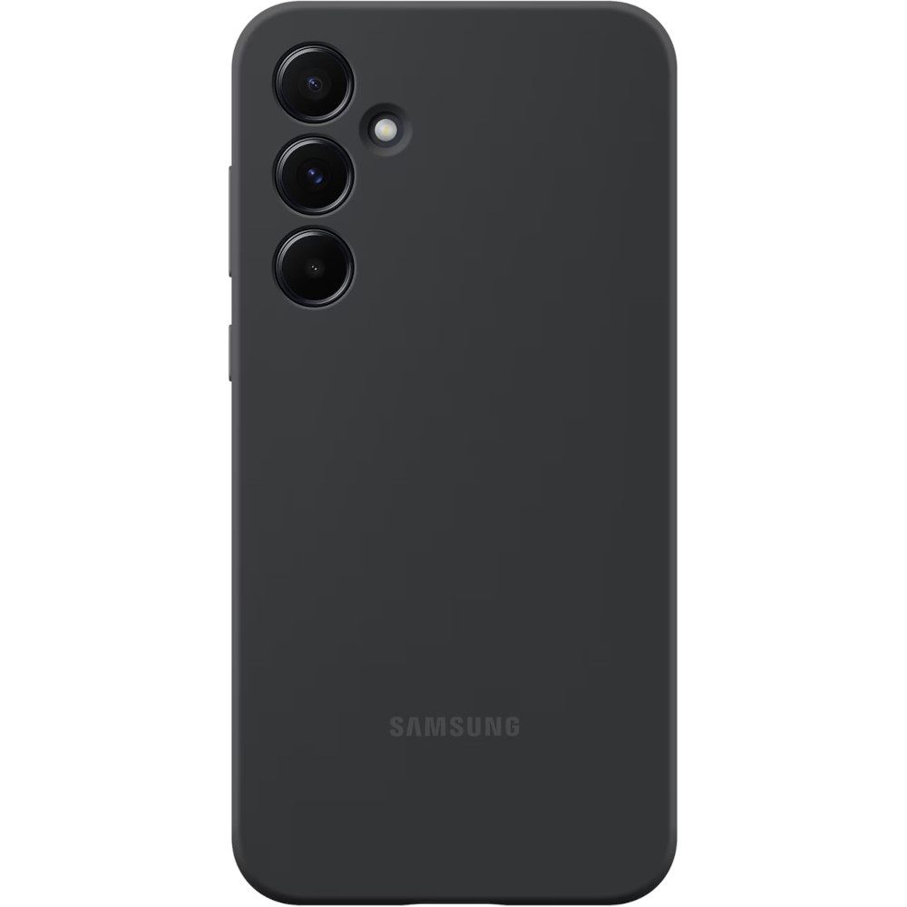 Husa de protectie Samsung Silicon Case pentru Galaxy A55 5G, Negru