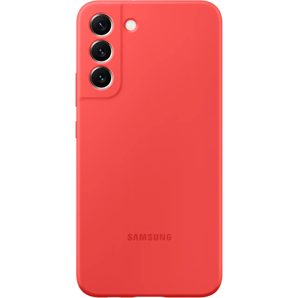 Husa de protectie Samsung Silicone Cover pentru Galaxy S22+, Glow Red