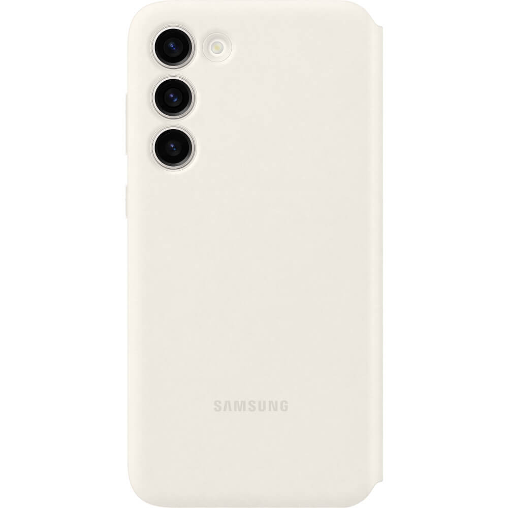 Husa De Protectie Samsung Smart View Wallet Pentru Galaxy S23 Plus, Crem