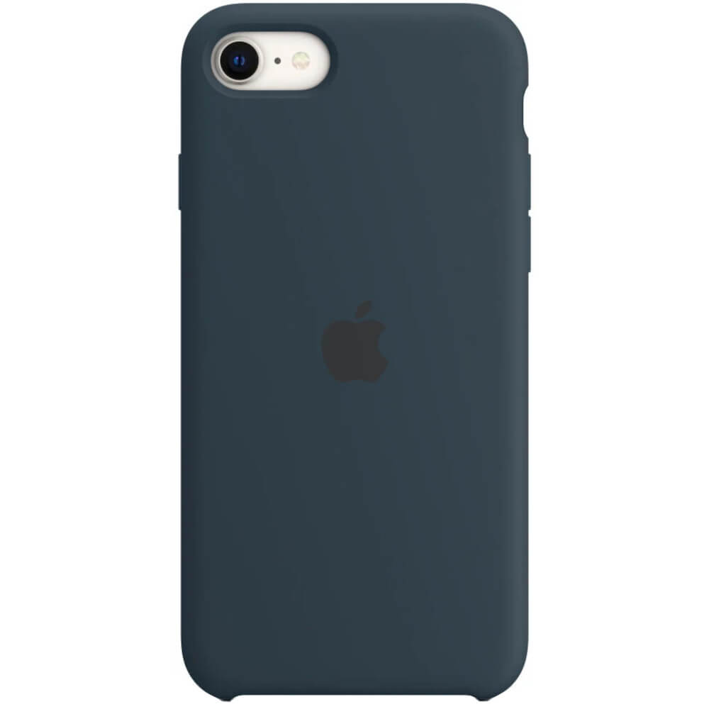 Husa de protectie Apple Silicone Case pentru iPhone SE (gen3), Abyss Blue