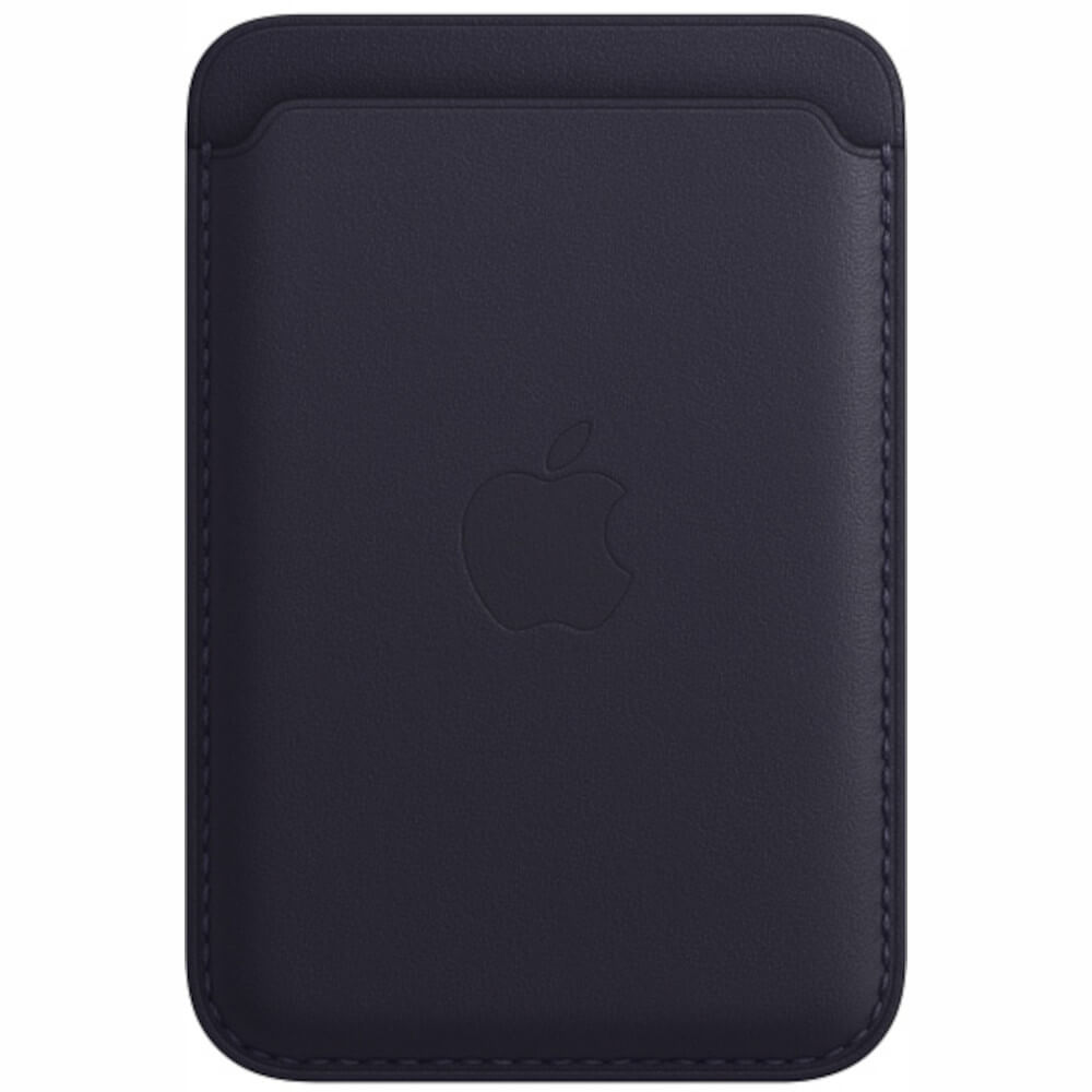 Husa de protectie Apple Leather Wallet MagSafe pentru iPhone, Ink