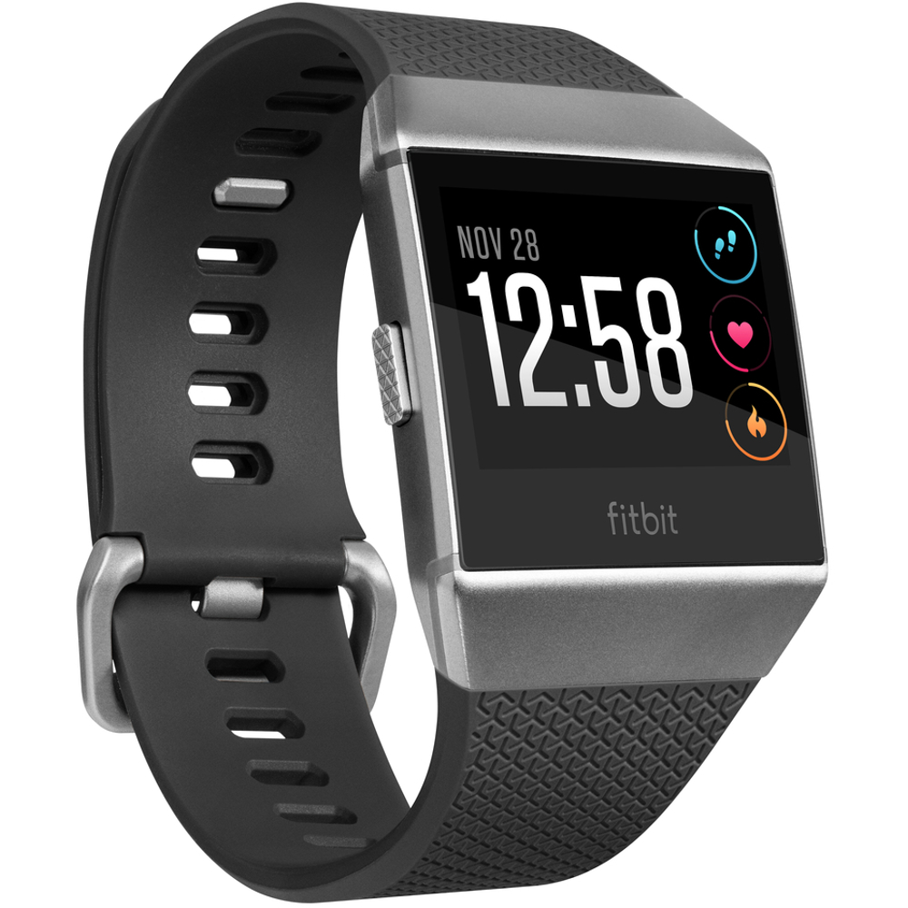  Smartwatch Fitbit Ionic, Curea Charcoal, Smoke Gray 