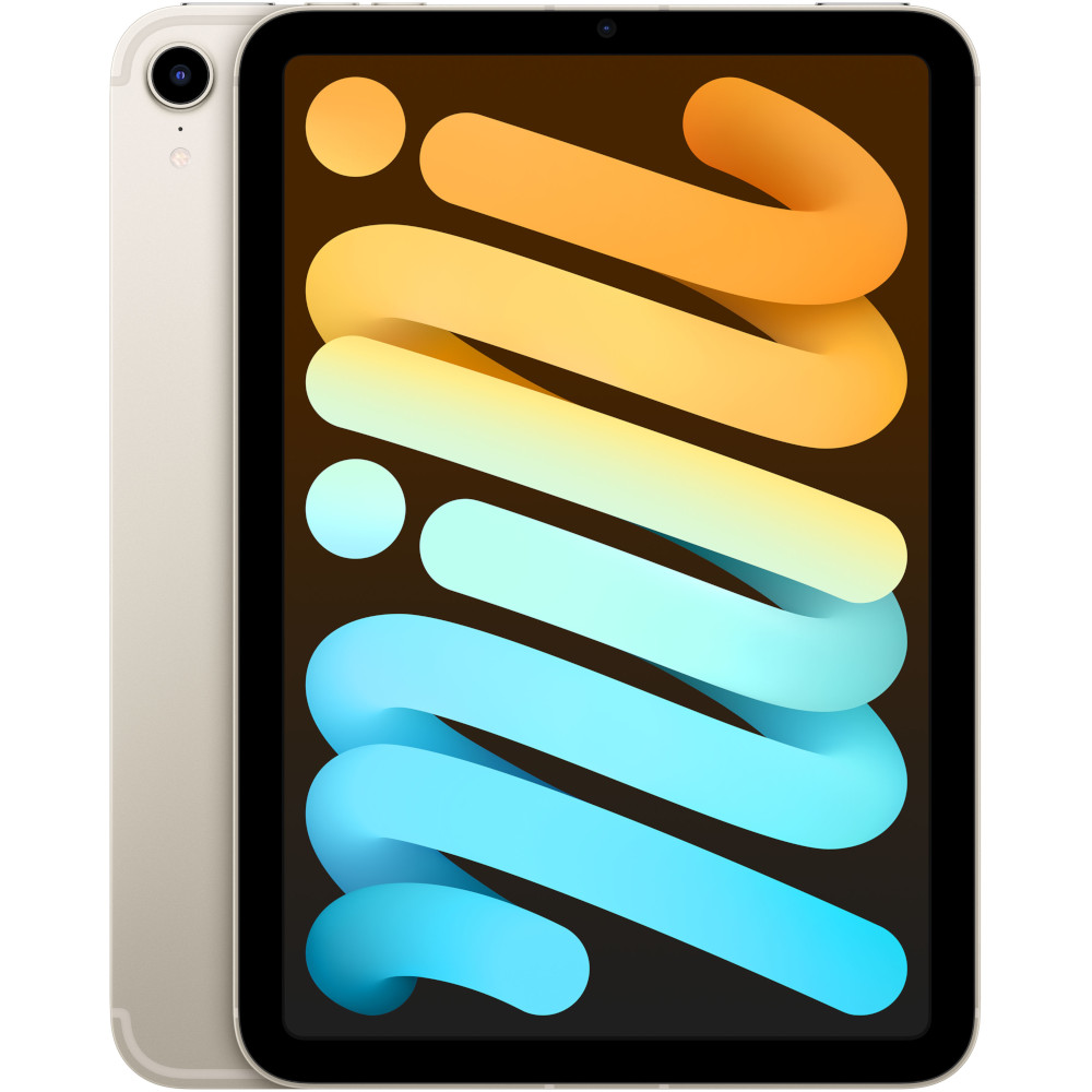  Apple iPad mini 6 (2021), 8.3", 256GB, Wi-Fi + Cellular, Starlight 