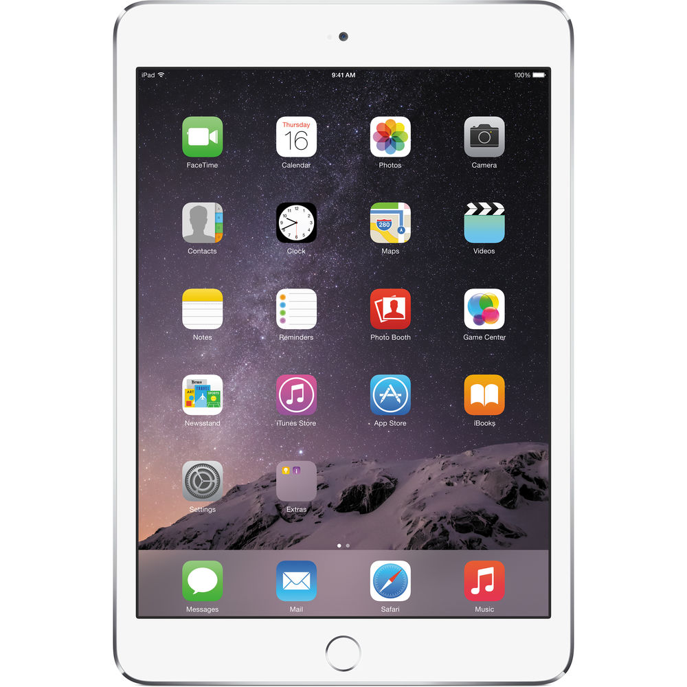  Apple iPad mini 4, 7.9", 64GB, Wi-Fi, Silver 