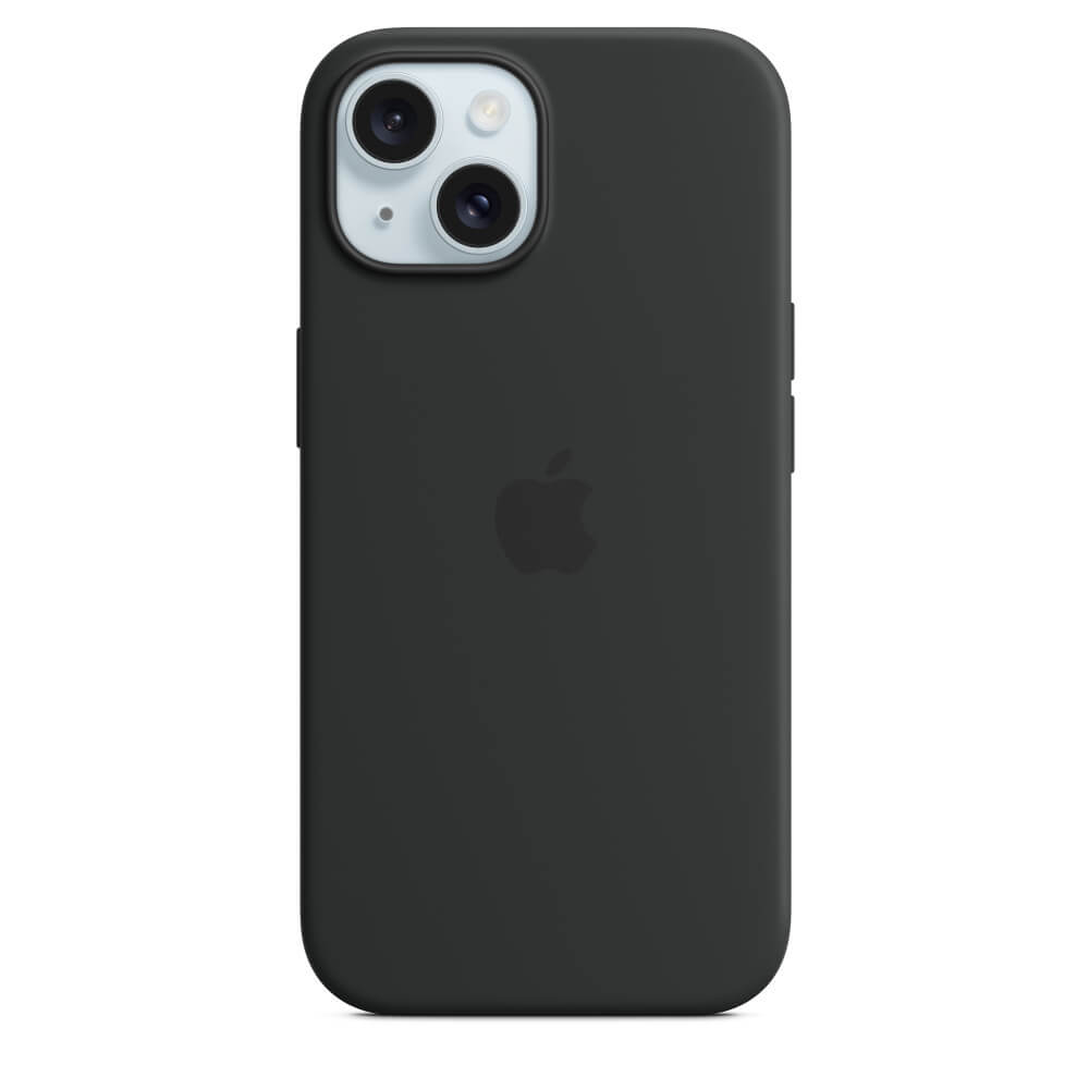 Husa de protectie Apple Silicone Case with MagSafe pentru iPhone 15, Negru