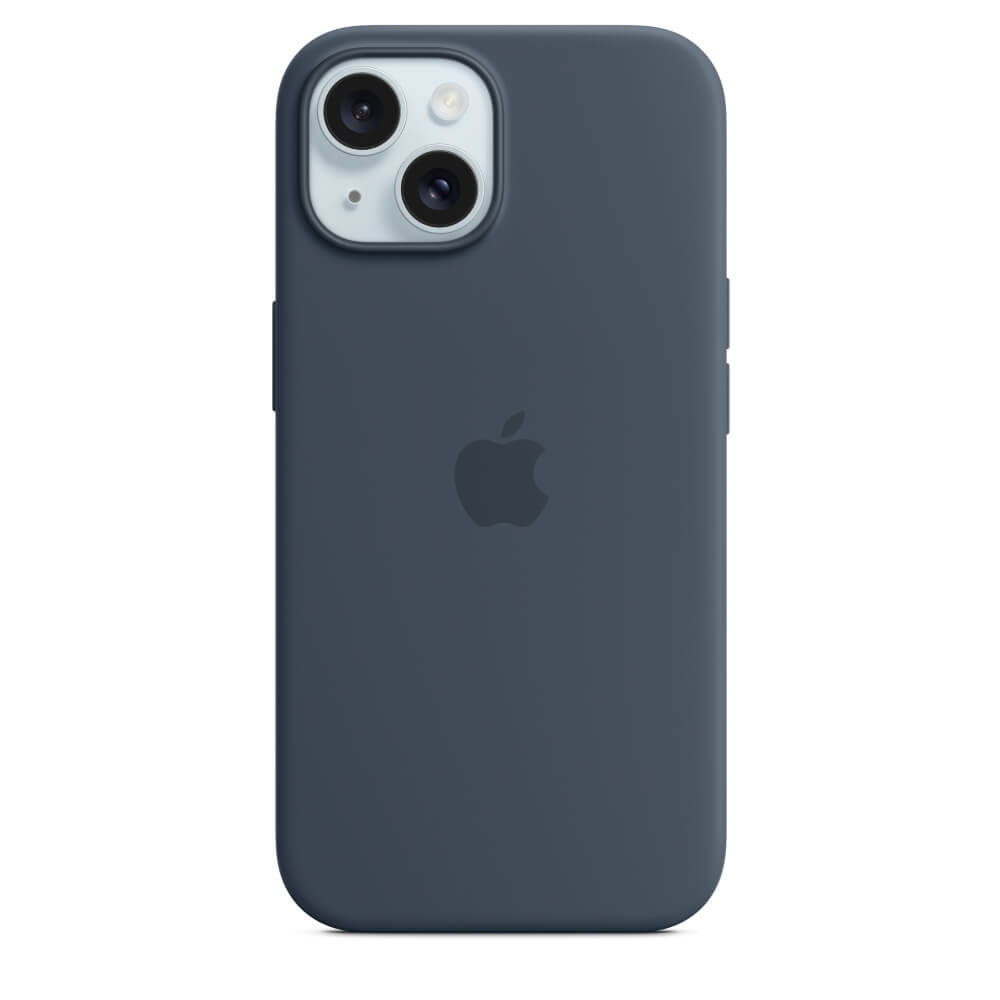 Husa De Protectie Apple Silicone Case With Magsafe Pentru Iphone 15 Plus, Storm Blue