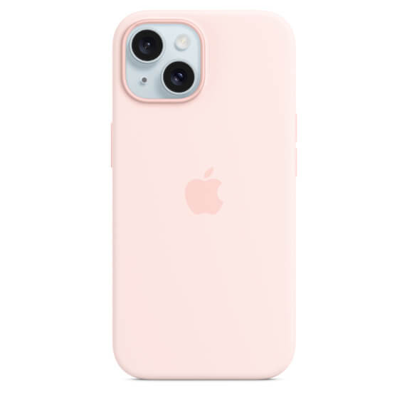 Husa De Protectie Apple Silicone Case With Magsafe Pentru Iphone 15, Light Pink