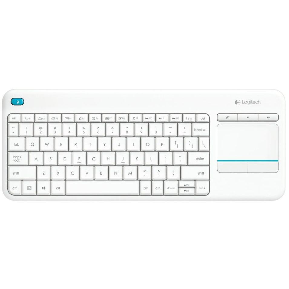 Tastatura Logitech Touch K400 Plus 920-007146, Wireless, USB, Alb 