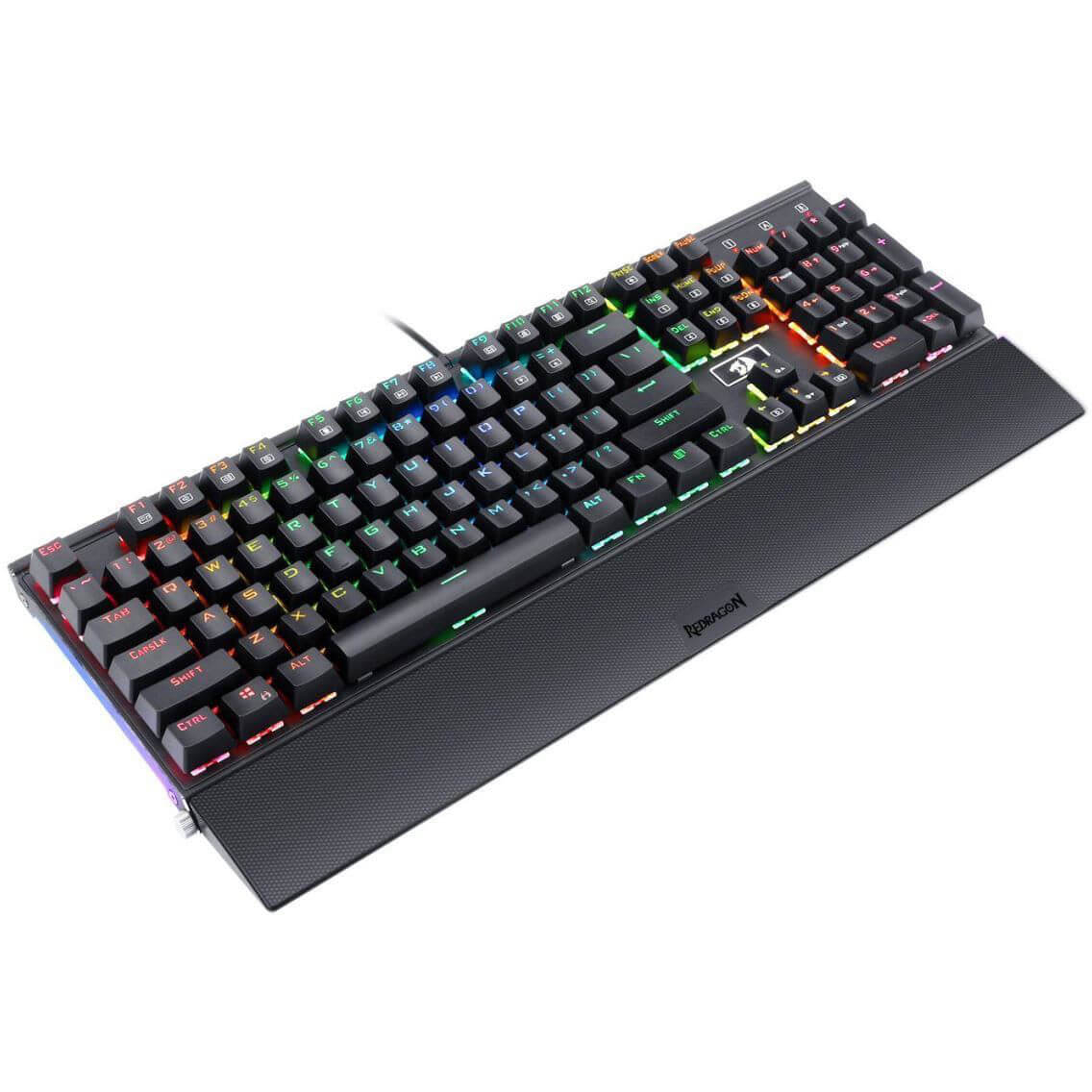 Tastatura gaming mecanica Redragon Rahu, Iluminare RGB