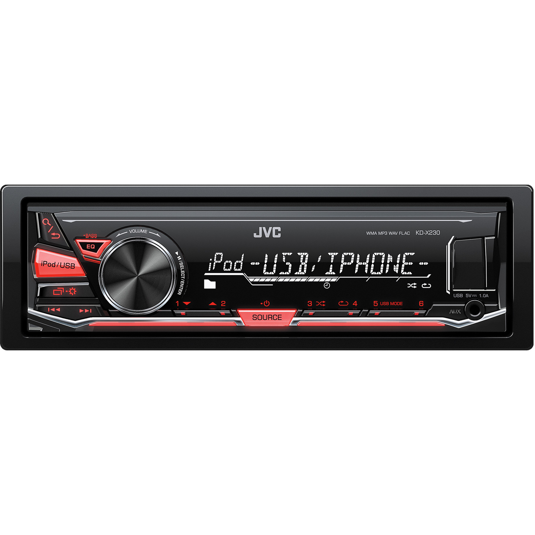  MP3 player auto JVC KDX230, 4 x 50W, USB, AUX 