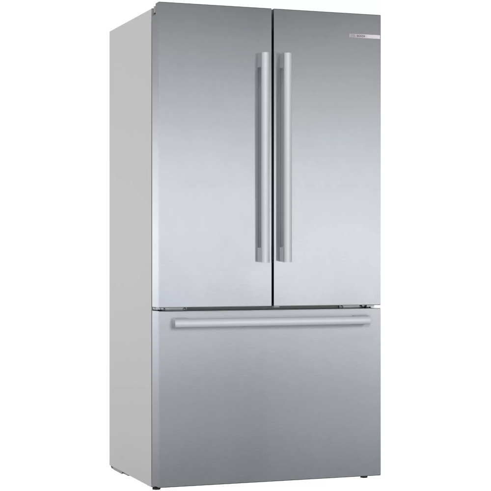  Combina frigorifica Bosch MultiDoor KFF96PIEP, 573 l, No Frost, FreshSense, Airfresh Filter, Super Cooling, MultiAirflow, Home Connect, Dezghetare automata, Argintiu, Clasa E 