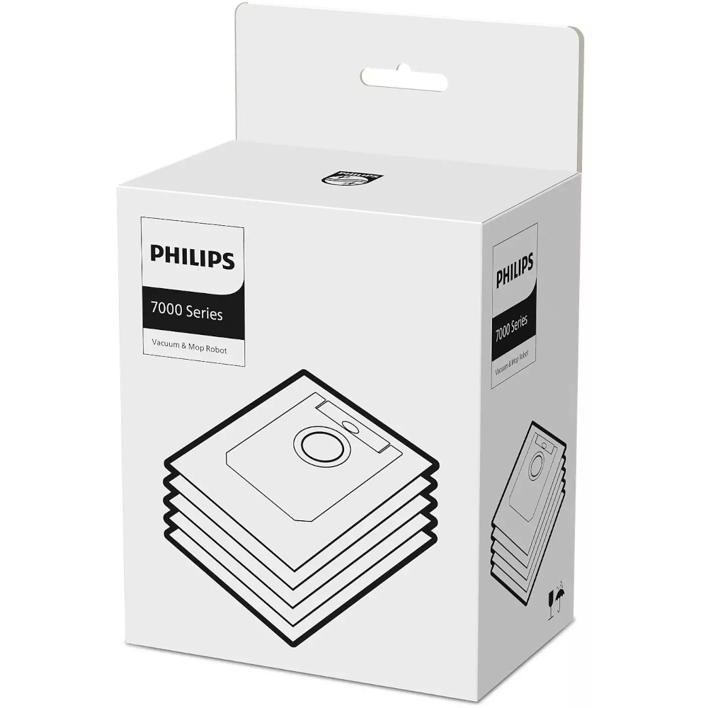 Kit inlocuire pentru aspiratoarele robot Philips seria 7000, pachet 5 saci de praf (3.0L)