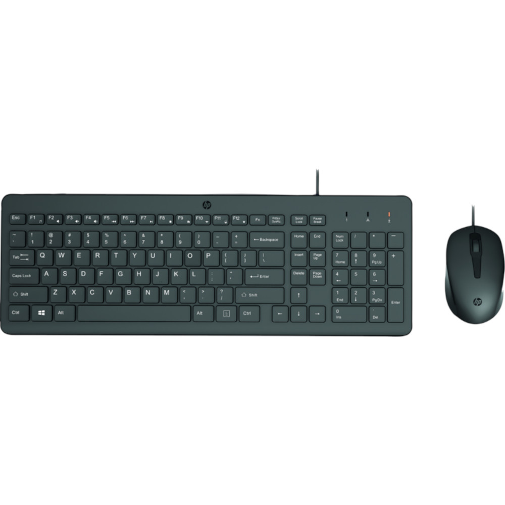 Kit mouse si tastatura HP 150, USB, Negru