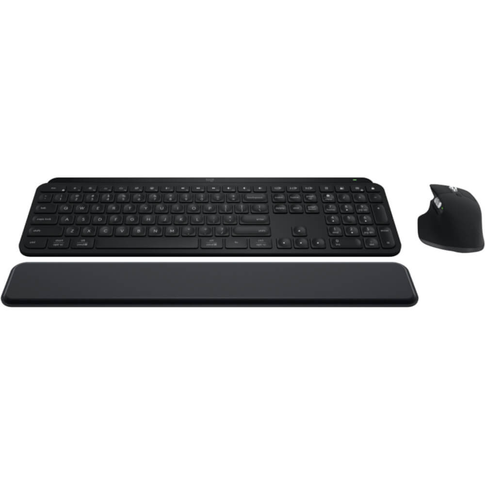 Kit tastatura + mouse Logitech MX 3S Keys S, Wireless, Graphite