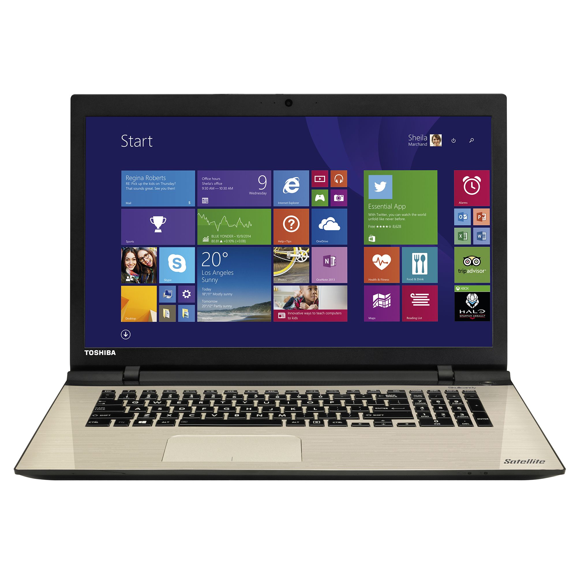  Laptop Toshiba Satellite L70-C-106, Intel Core i3-4005U, 8GB DDR3, HDD 1TB, Intel HD Graphics, Windows 8.1 