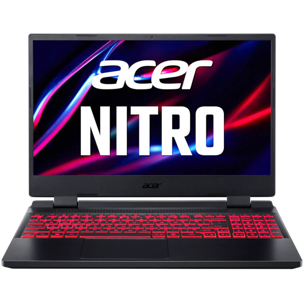  Laptop gaming Acer Nitro 5 AN515-46, 15.6", Full HD, 144 Hz, AMD Ryzen 7 6800H, 16GB RAM, 512GB SSD, NVIDIA GeForce RTX 3050 Ti, No OS, Negru 