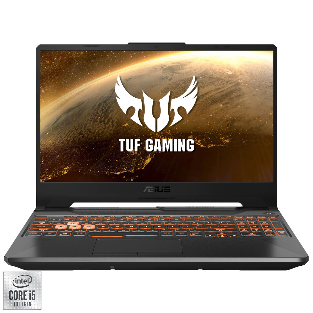 Laptop Gaming ASUS TUF F15 FX506LH, Intel Core i5-10300H, 15.6?, Full HD, 144Hz, 8GB, 1TB SSD, NVIDIA GeForce GTX 1650 4GB, No OS, Bonfire Black ASUS imagine noua idaho.ro