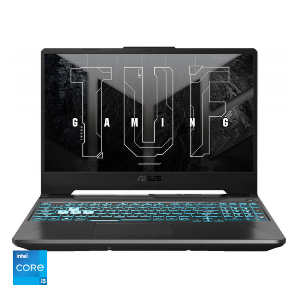  Laptop Asus TUF Gaming F15 FX506HE-HN012, 15.6", Full HD, Intel Core i5-11400H, 16GB, 512GB SSD, NVIDIA GeForce RTX 3050 Ti, No OS, Graphite Black 