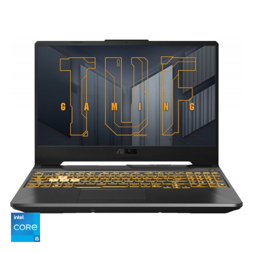  Laptop Asus TUF Gaming F15 FX506HE-HN061, 15.6", Full HD, Intel Core i5-11400H, 8GB, 1TB SSD, NVIDIA GeForce RTX 3050 Ti, No OS, Eclipse Gray 