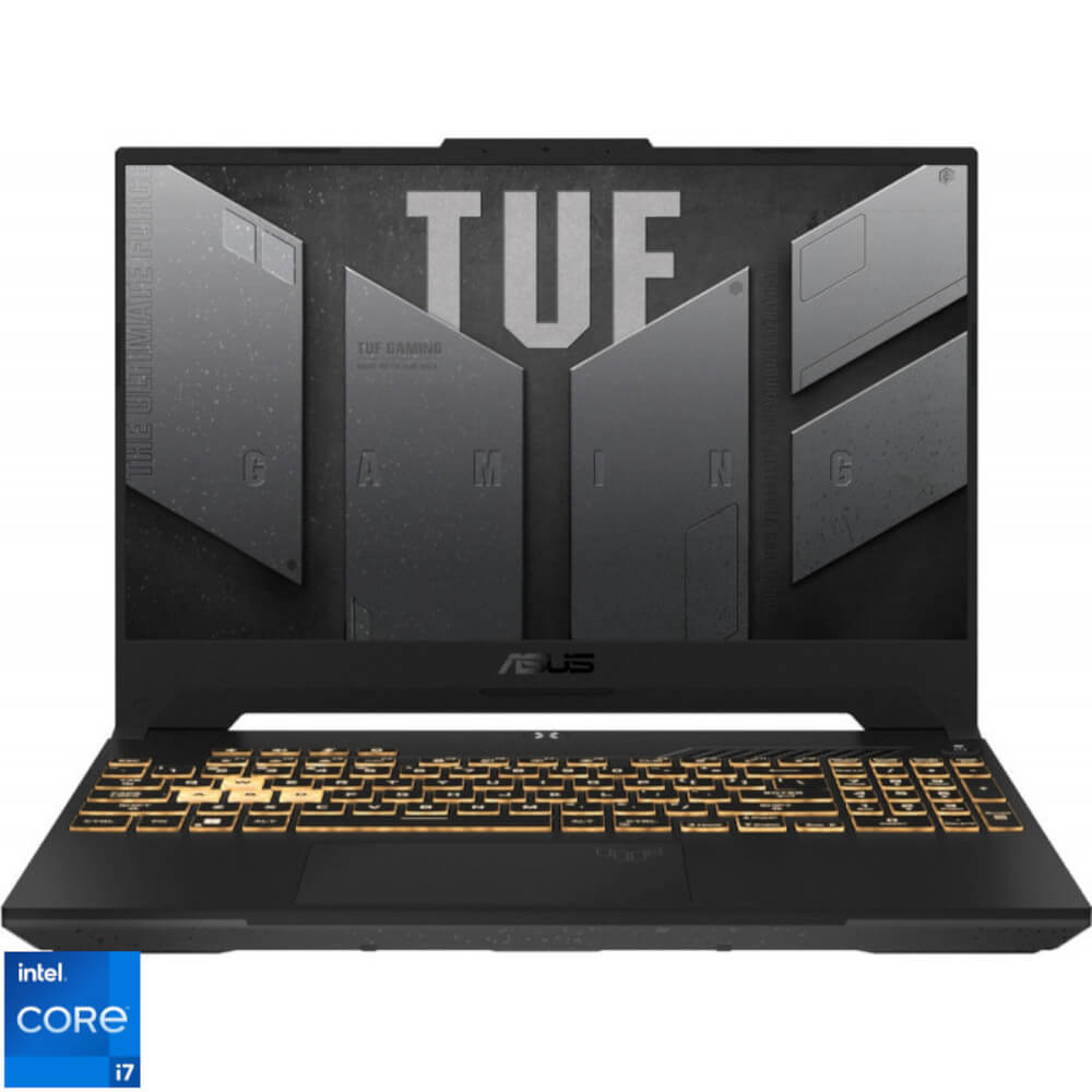 Laptop Gaming Asus TUF F15 FX507ZE, 15.6?, Full HD, Intel Core i7-12700H, 16GB RAM, 1TB SSD, GeForce RTX 3050 Ti, No OS, Mecha Gray