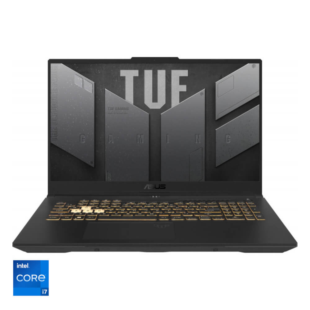 Laptop Gaming Asus TUF FX707ZM-KH118, 17.3", Full HD, Intel Core i7-12700H, 8GB RAM, 1TB SSD, NVIDIA GeForce RTX 3060, No OS, Jaeger Grey 
