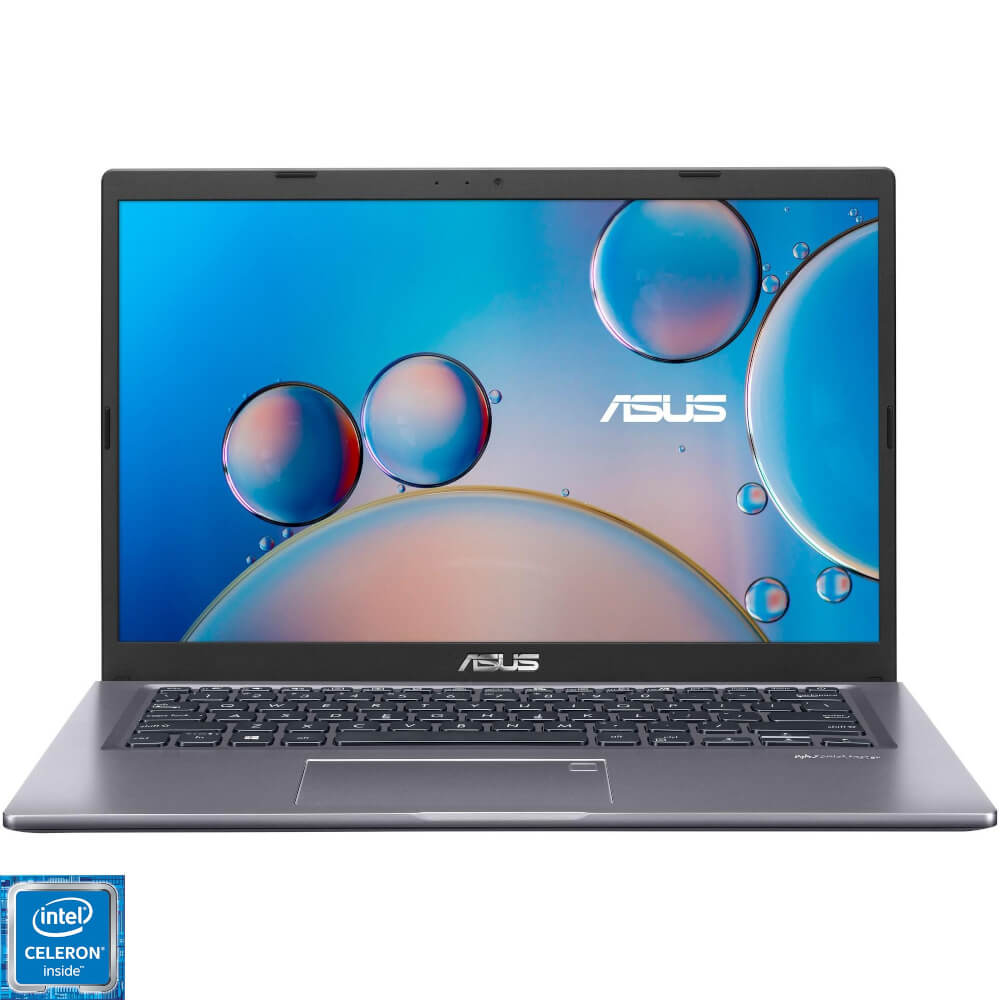 Laptop Asus X415MA-EK397, 14?, Full HD, Intel Celeron N4020, 4GB RAM, 256GB SSD, Intel UHD Graphics, No OS, Slate Grey