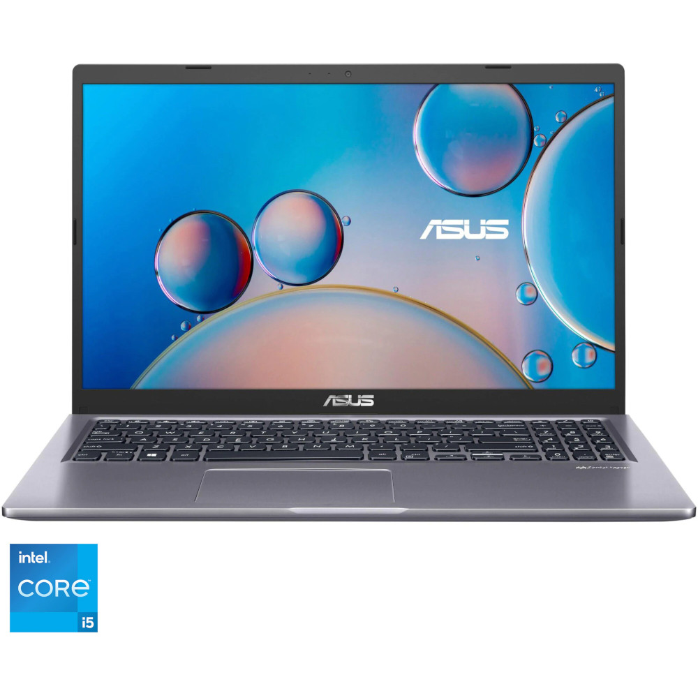  Laptop ASUS X515EA, Intel Core i5-1135G7, 15.6 inch, Full HD, 16GB RAM, 1TB HDD + 512GB SSD, Intel Iris Xe Graphics, No OS, Gri 