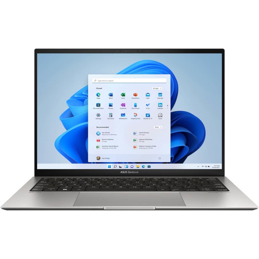  Laptop Asus Zenbook S 13 UX5304VA-NQ113X, 13.3", 2.8K, OLED, Intel Core i7-1355U, 16GB RAM, 1TB SSD, Intel Iris Xe Graphics, Windows 11 Pro, Basalt Grey 