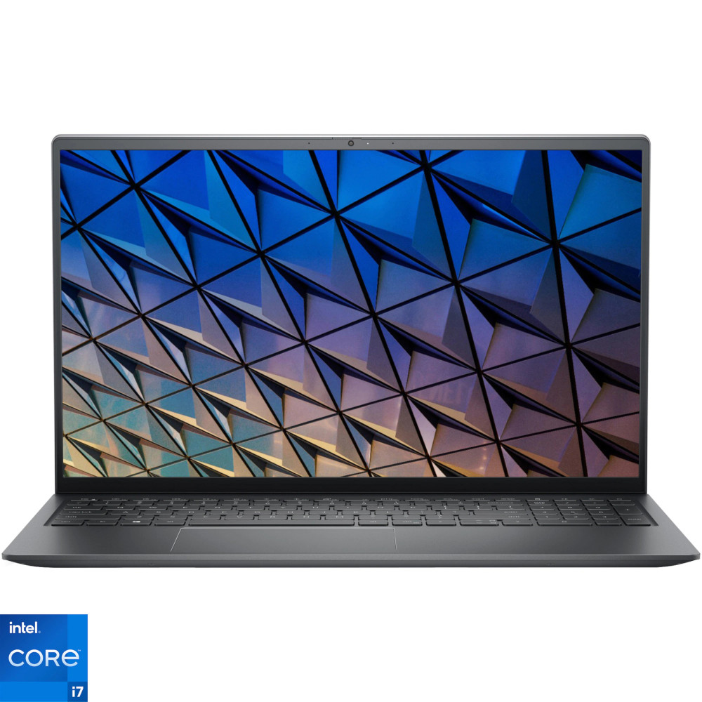  Laptop Dell Vostro 5510, 15.6 inch, Full HD, Intel Core i7-11390H, 16GB, 512GB SSD, Intel Iris Xe Graphics, Ubuntu, Titan Grey 