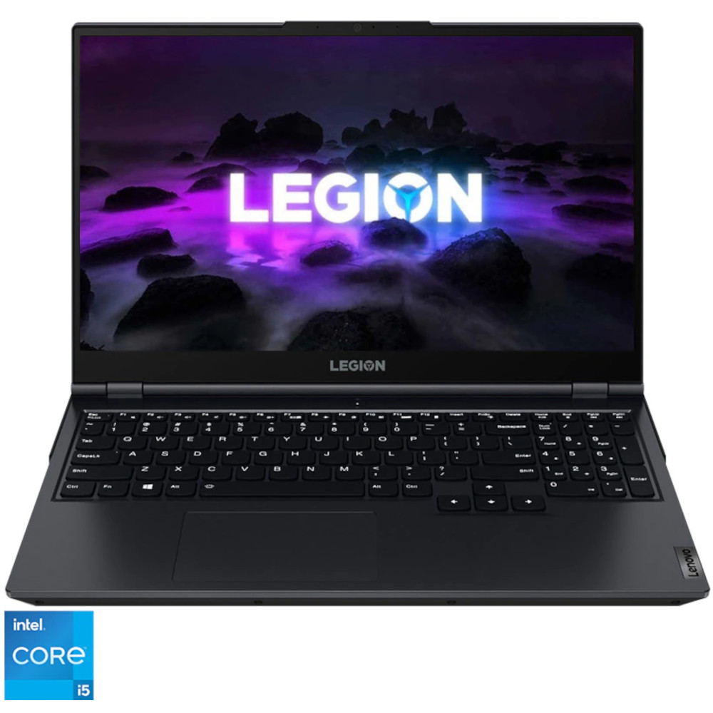  Laptop Gaming Legion 5 15ITH6H, Intel Core i5-11400H, 15.6", Full HD, 165Hz, 16GB, 512 SSD, NVIDIA RTX 3060 6GB, Free Dos, Phantom Blue 