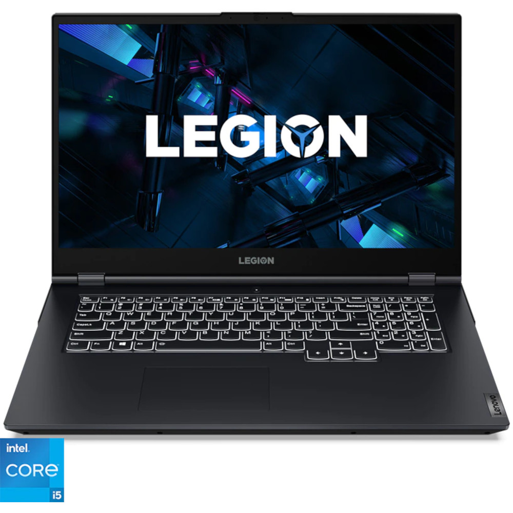  Laptop Gaming Lenovo Legion 5 17ITH6, Intel Core i5-11400H, 17.3", 144Hz, Full HD, 8GB, 1TB HDD + 256GB SSD, NVIDIA GeForce RTX 3050 4GB, Free DOS, Phantom Blue 
