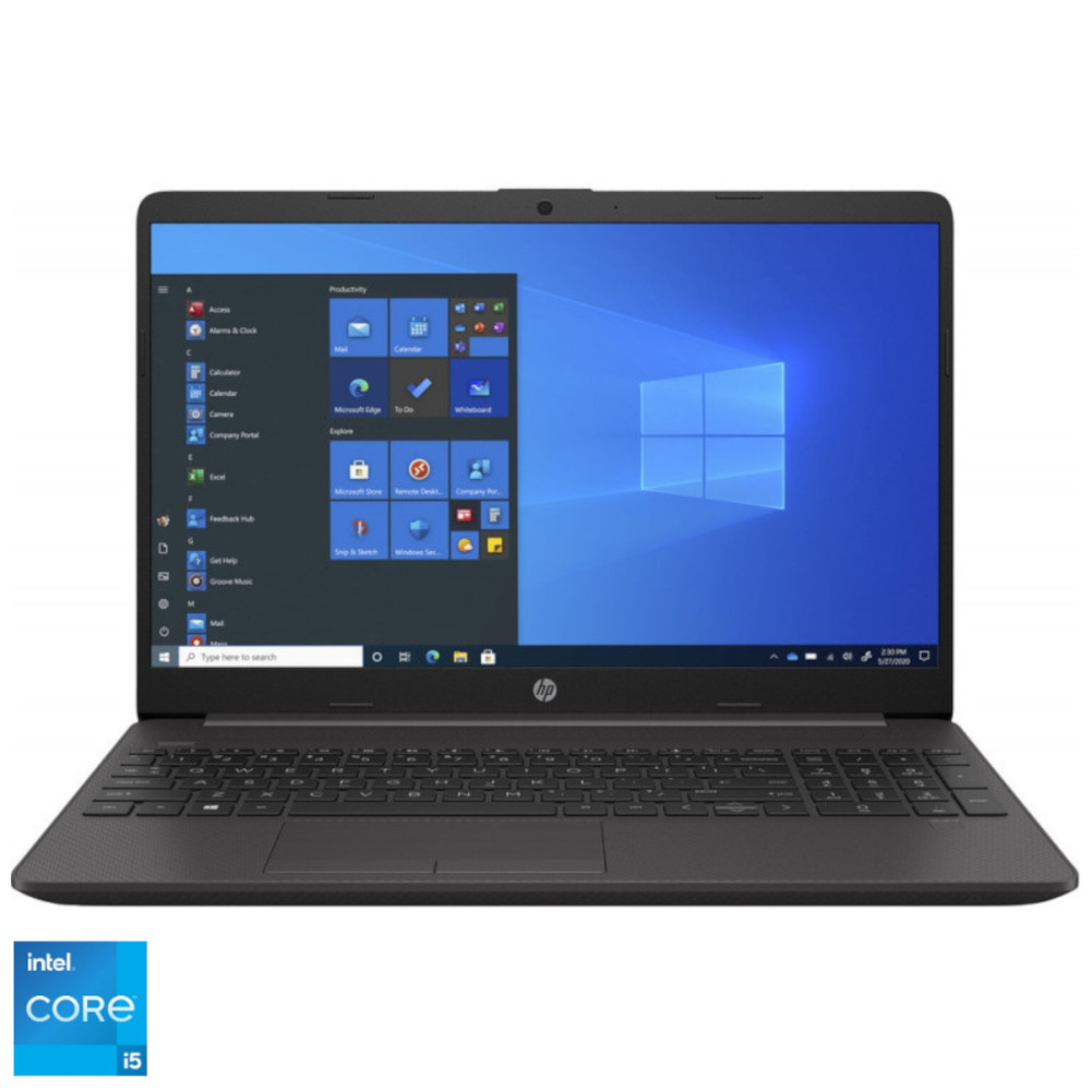 Laptop HP 250 G8, 15.6?, FHD, Intel® Core™ i5-1135G7, 8GB DDR4, 256GB SSD, Intel Iris Xe, Win 10 Pro, Negru/Argintiu Flanco.ro imagine noua idaho.ro