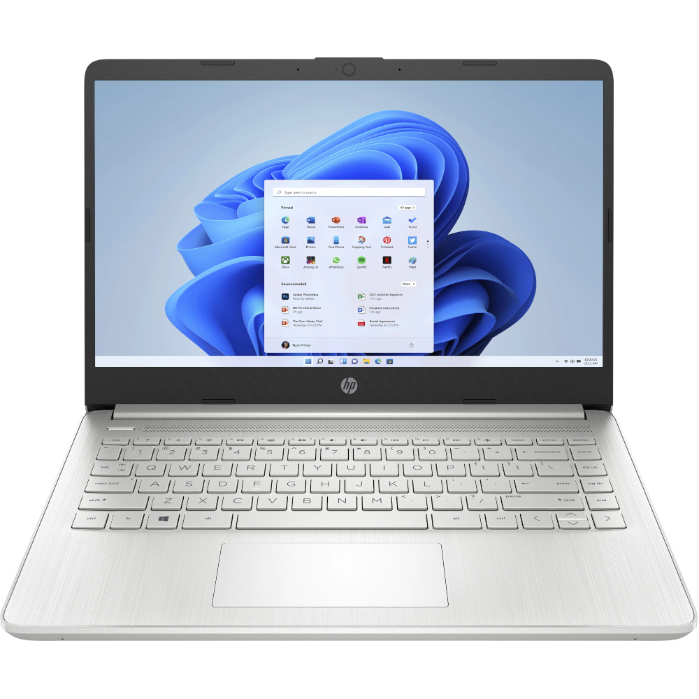  Laptop HP 14s-fq1028nq, 14", HD, AMD Ryzen 3 5300U, 8GB RAM, 512GB SSD, AMD Radeon, Windows 11 Home, Argintiu 