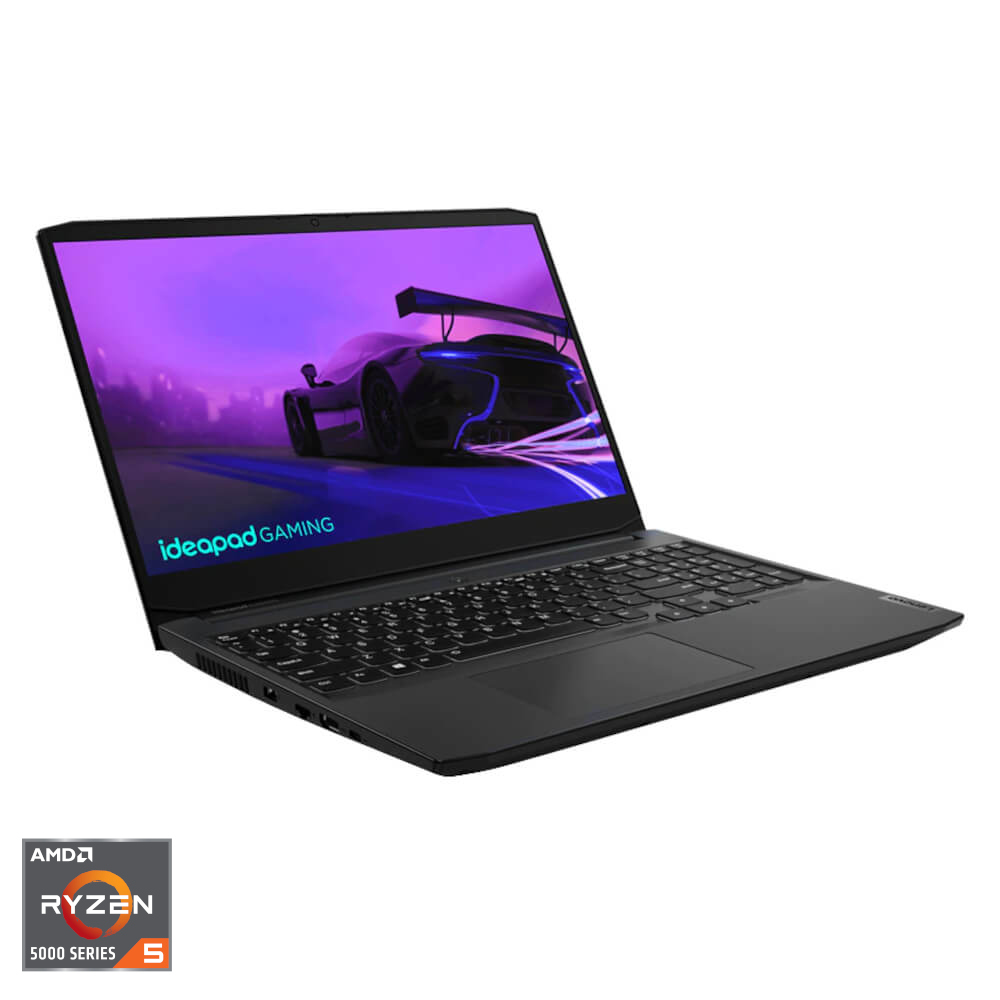  Laptop Gaming Lenovo IdeaPad 3 15ACH6, 15.6", Full HD, AMD Ryzen 5 5600H, 8GB RAM, 512GB SSD, NVIDIA GeForce GTX 1650, No OS, Shadow Black 