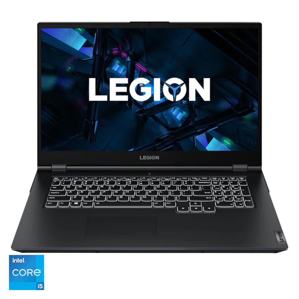  Laptop Lenovo Legion 5 17ITH6H, 17.3", Full HD, Intel Core i7-11800H, 16GB RAM, 1TB SSD, NVIDIA GeForce RTX 3060, No OS, Phantom Blue 