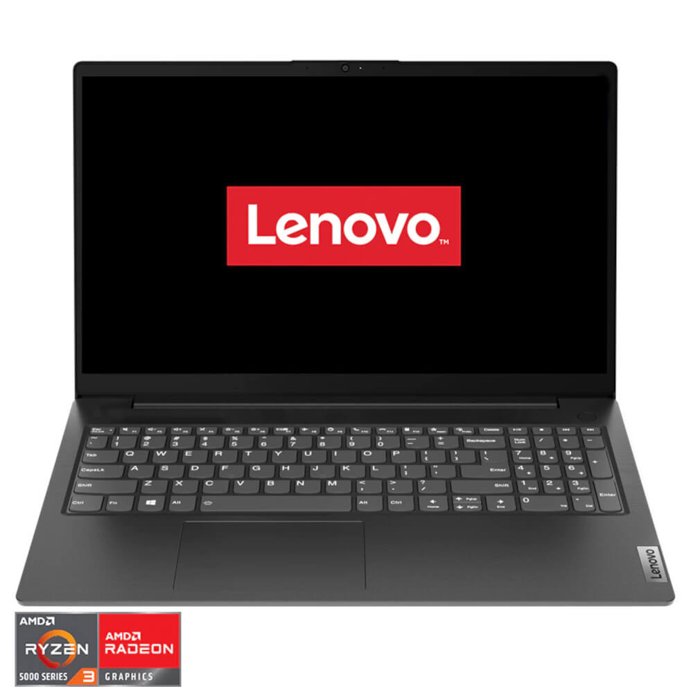 Laptop Lenovo V15 G2 ALC, 15.6?, Full HD, AMD Ryzen 7 5700U, 8GB RAM, 512GB SSD, AMD Radeon Graphics, No OS, Negru