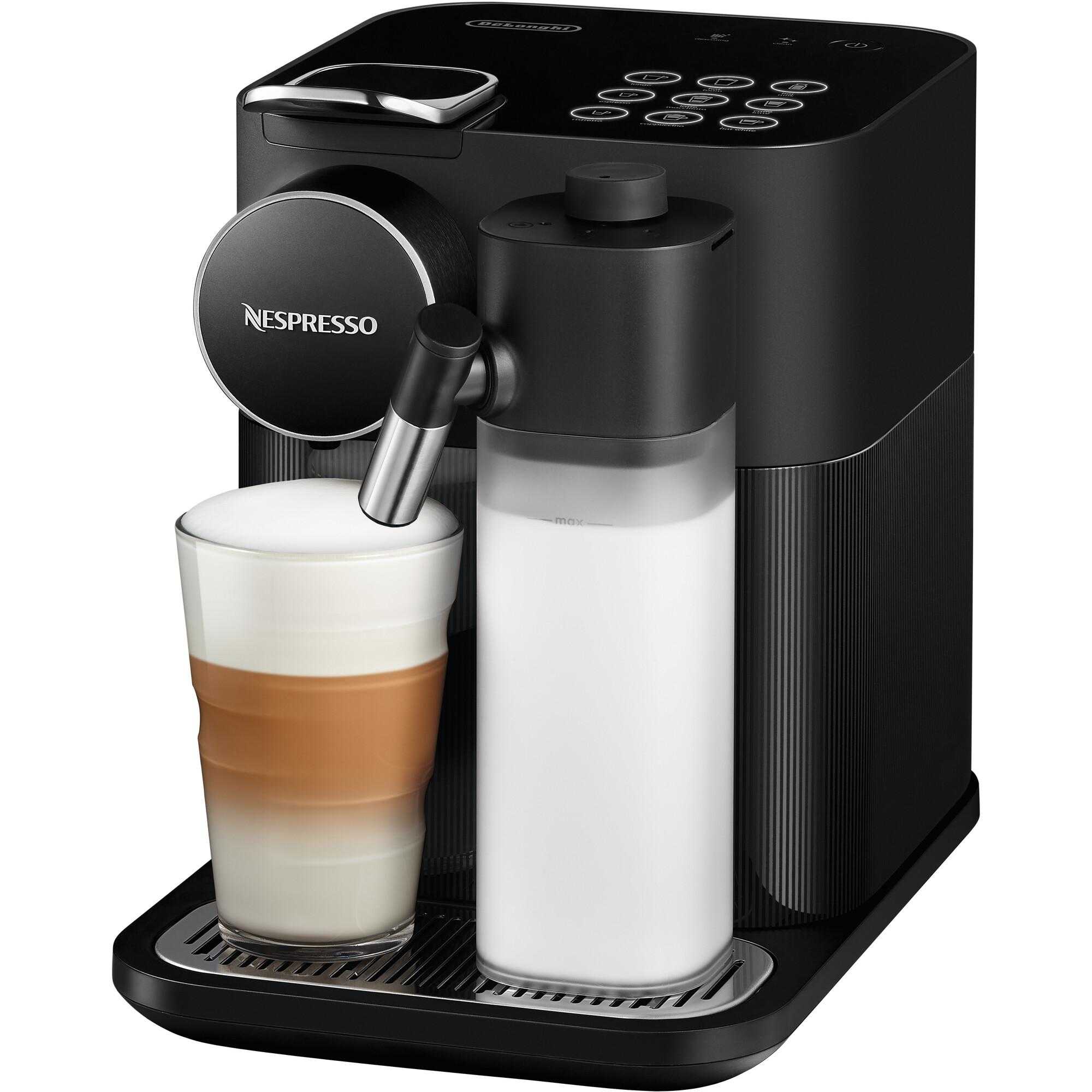  Espressor Nespresso DeLonghi Gran Lattissima EN650.B, 1400 W, 1.3 L, 19 bar, Negru 