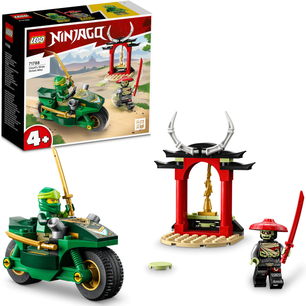  LEGO&#174; NINJAGO&#174; - Motocicleta de strada Ninja a lui Lloyd 71788, 64 piese 