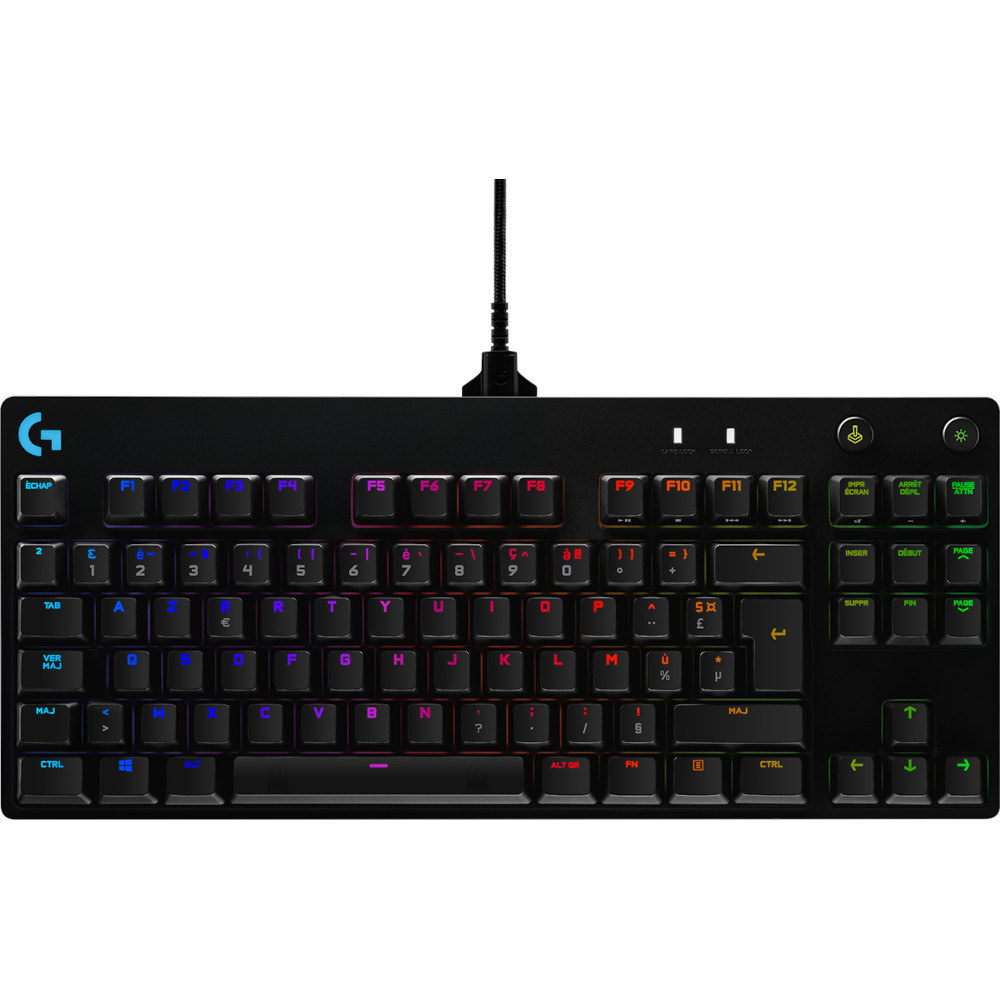 Tastatura Gaming Mecanica, Logitech G Pro, Rgb, Gx Blue Switch, Negru