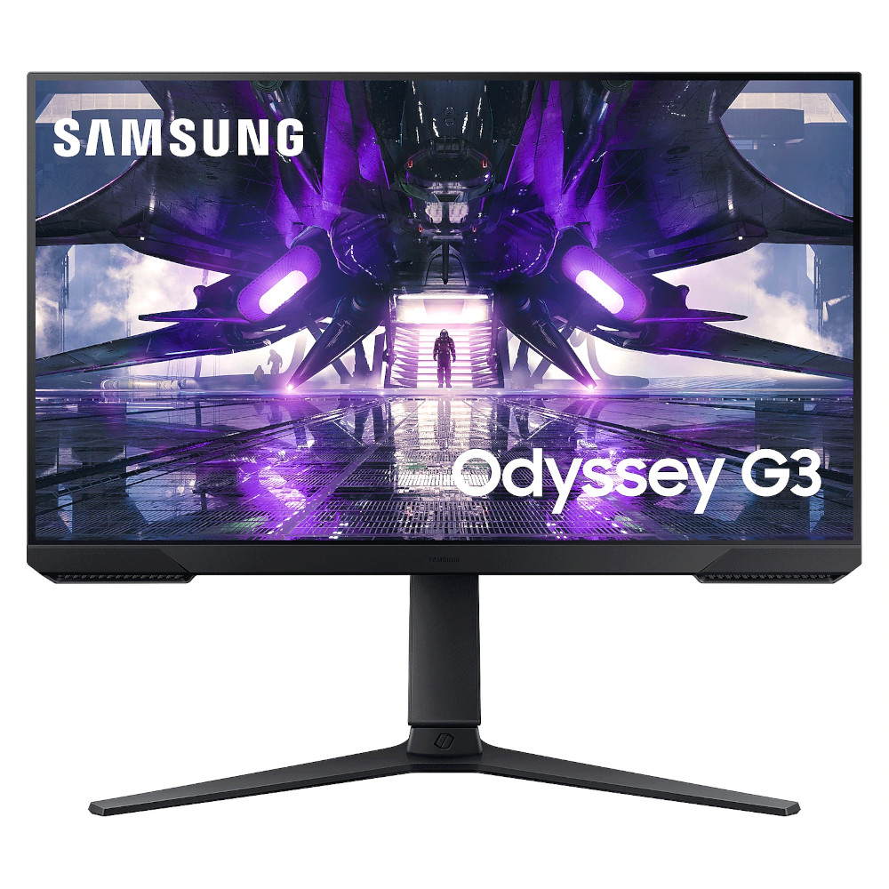  Monitor Gaming VA LED Samsung 24inch LS24AG300NUXEN, Full HD, HDMI, DisplayPort, Pivot, 144 Hz, 1 ms, Negru 