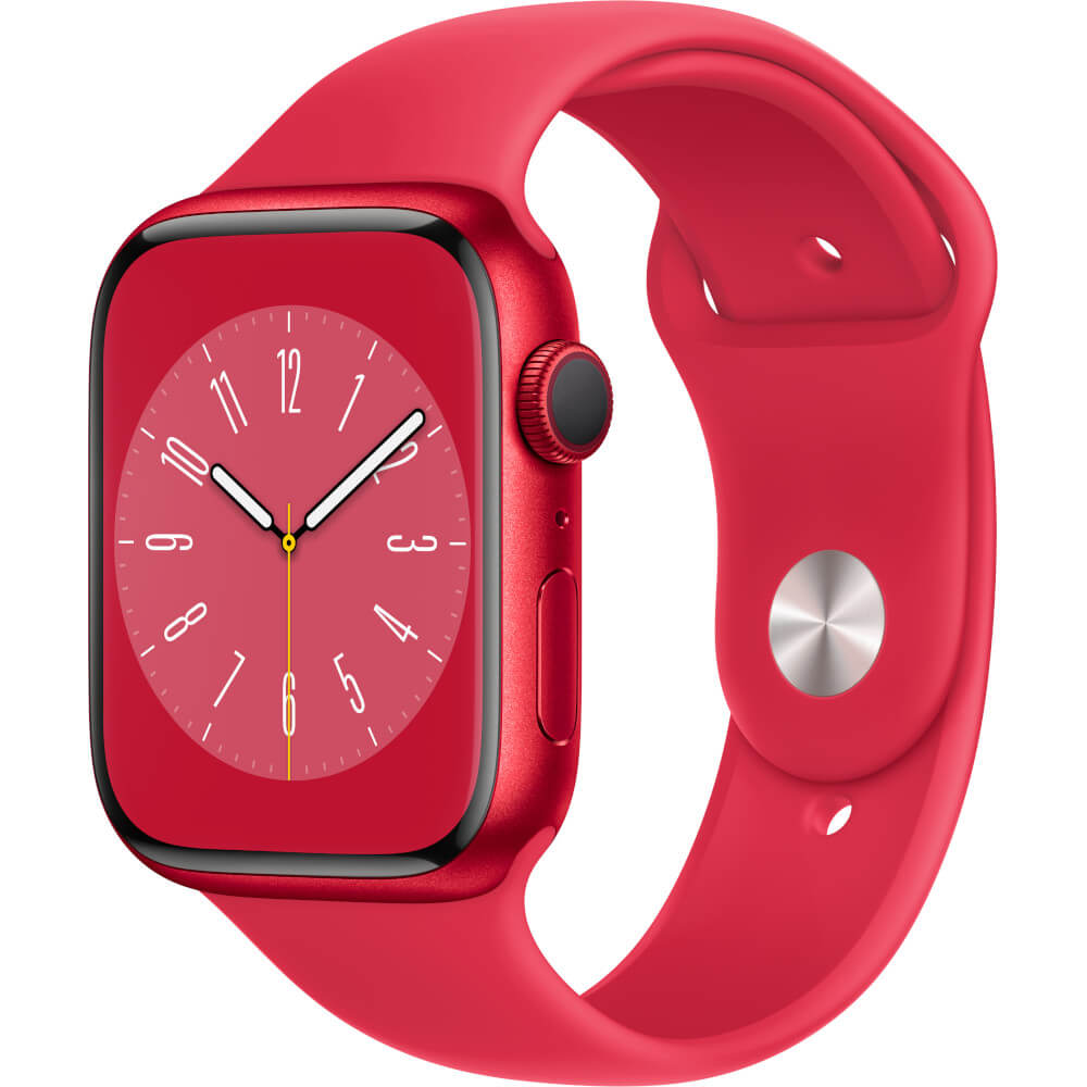 Apple Watch Series 8 GPS + Cellular, 45mm, (PRODUCT)RED Aluminium Case, (PRODUCT)RED Sport Band
