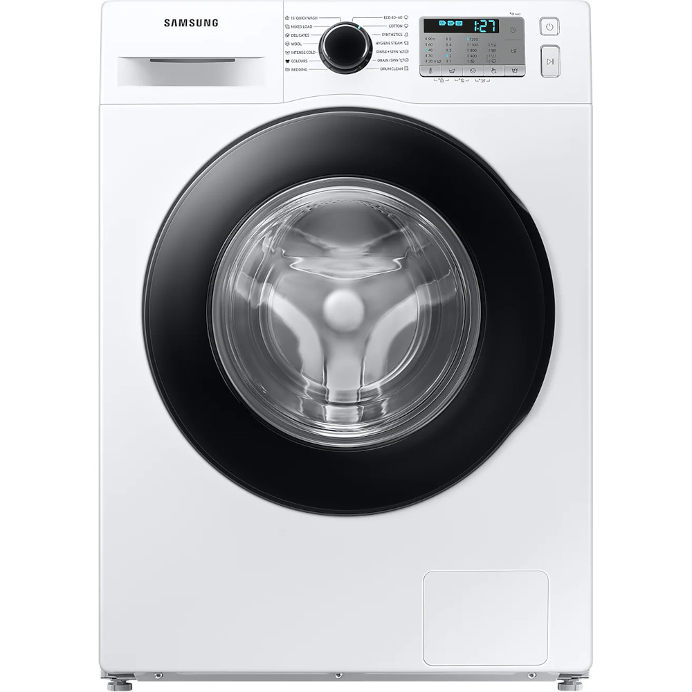  Masina de spalat rufe slim Samsung WW80AA126AH/LE, 1200 RPM, 8 kg, Eco Bubble, Hygiene Steam, Drum Clean, Clasa E 