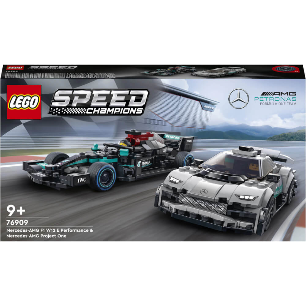  LEGO&#174; Speed Champions - Mercedes-AMG F1 W12 E Performance si Mercedes-AMG Project One 76909, 564 piese 