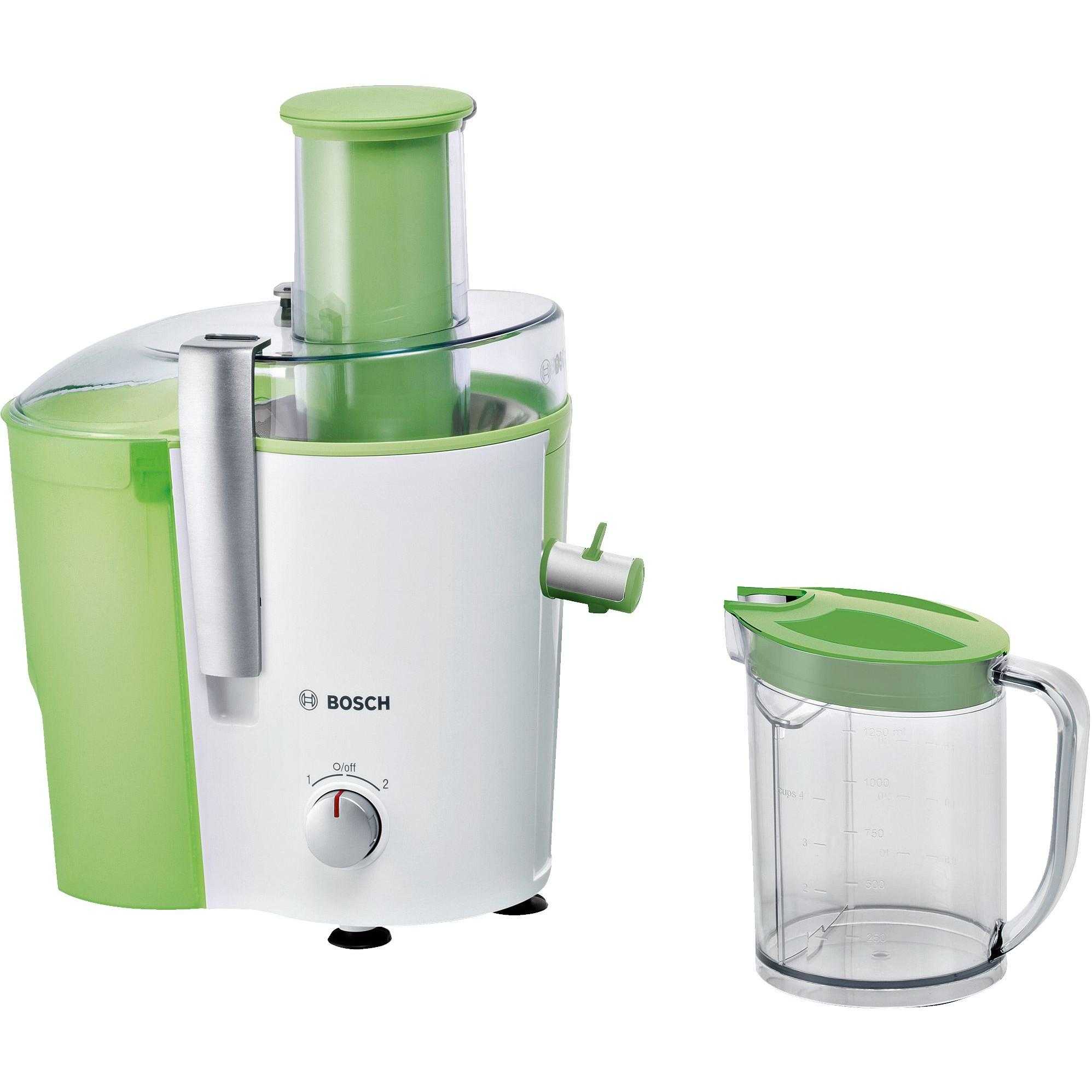  Storcator de fructe si legume Bosch MES25G0, 700 W, 1.25 l, Alb/Verde 