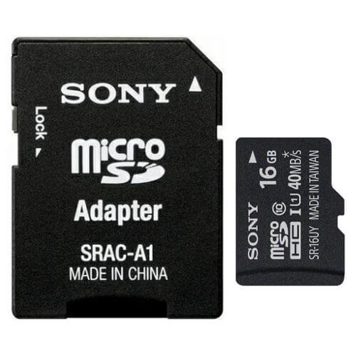  Card memorie Micro-SDHC Sony 16GB, Class 10 + Adaptor 