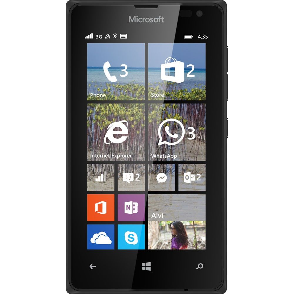  Telefon mobil Microsoft Lumia 435, 8GB, Dual SIM, Negru 