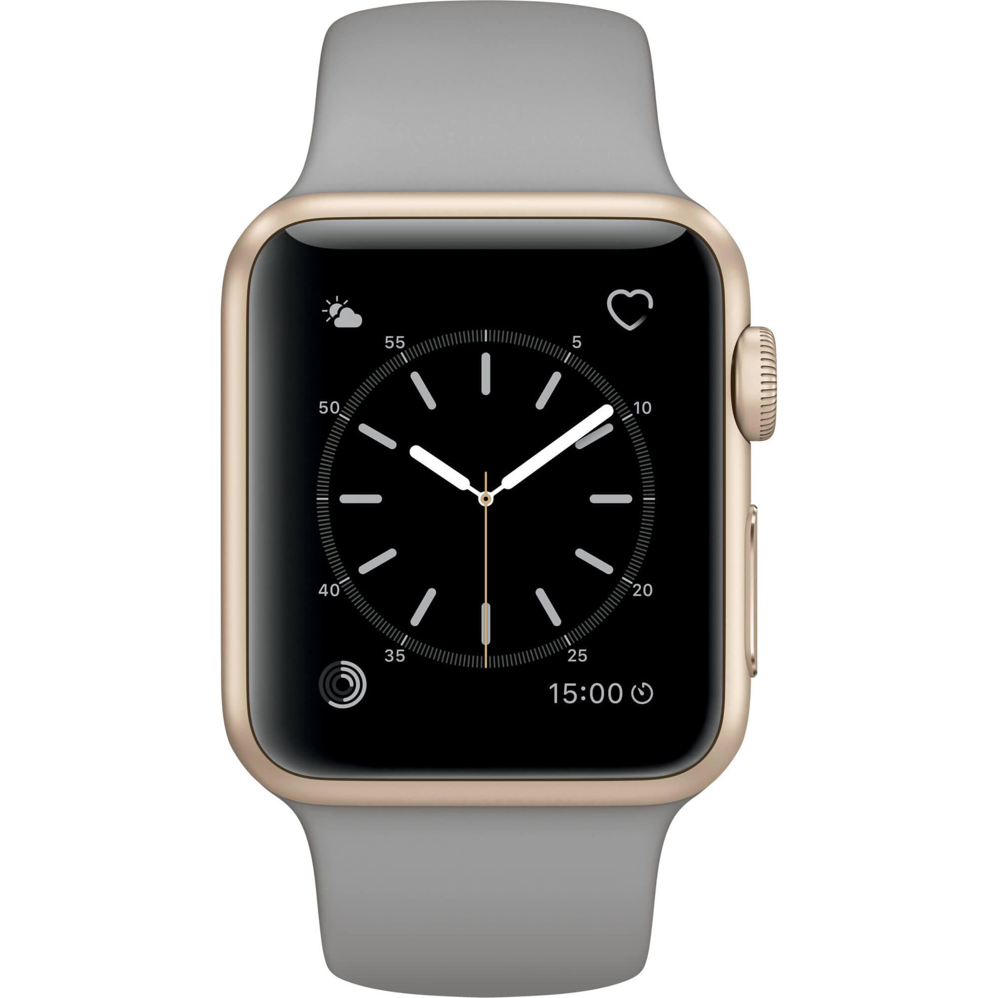  Apple Watch 2 38mm Gold Aluminium Case, Concrete Sport Band 