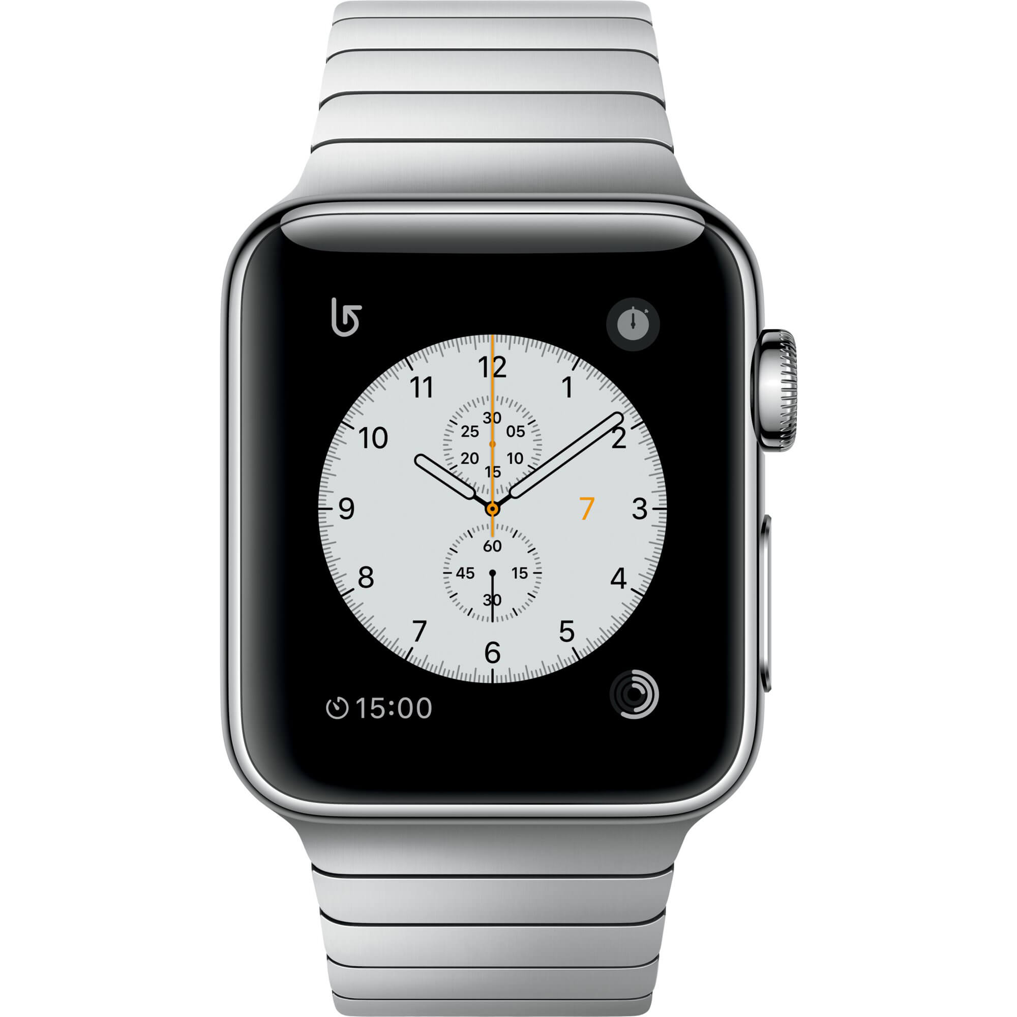  Apple Watch 2 38mm Stainless Steel Case, Silver Link Bracelet 