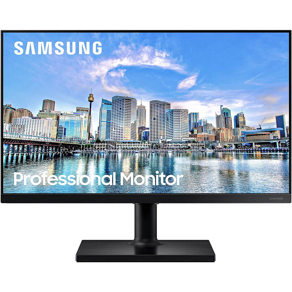  Monitor LED Samsung LF24T450FQRXEN, 24", Full HD, IPS, Flicker Free, Negru 