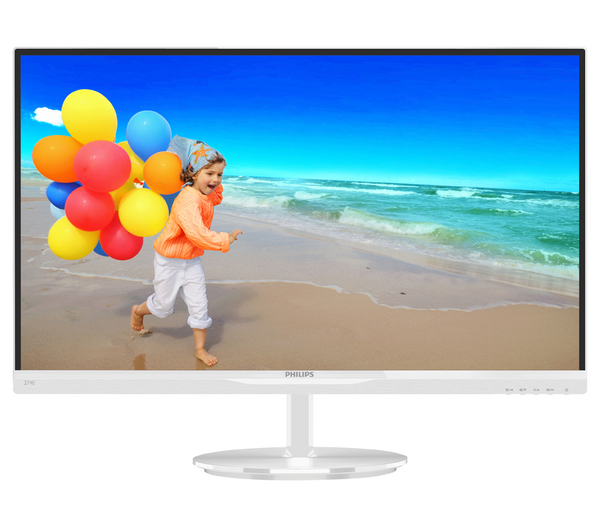  Monitor LED Philips 234E5QHAW, 58 cm, Full HD, Alb 